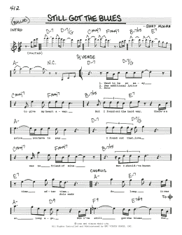 page one of Still Got The Blues (Real Book – Melody, Lyrics & Chords)