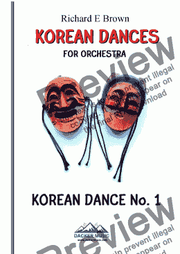 page one of Korean Dance No. 1 for Orchestra