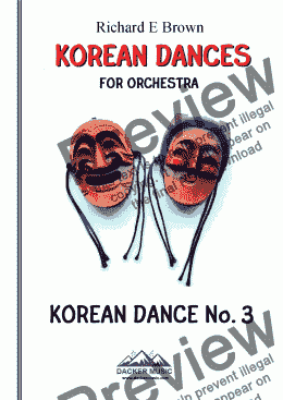 page one of Korean Dance No. 3 for Orchestra