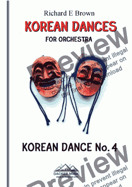 page one of Korean Dance No. 4 for Orchestra