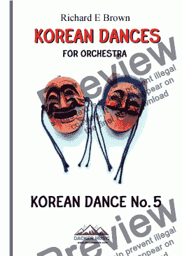 page one of Korean Dance No. 5 for Orchestra.
