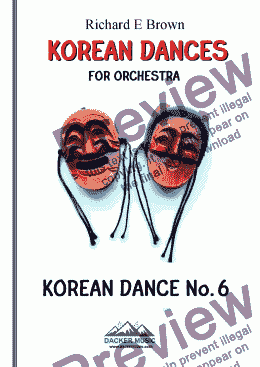 page one of Korean Dance No. 6 for Orchestra