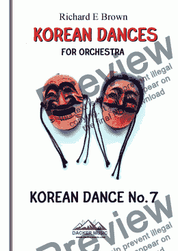 page one of Korean Dance No. 7 for Orchestra