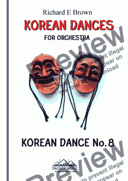 page one of Korean Dance No. 8 for Orchestra
