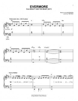page one of Evermore (from Beauty And The Beast) (Accordion)