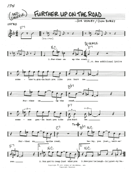 page one of Further On Up The Road (Real Book – Melody, Lyrics & Chords)