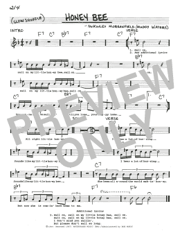 page one of Honey Bee (Real Book – Melody, Lyrics & Chords)