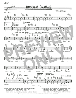 page one of Hidden Charms (Real Book – Melody, Lyrics & Chords)