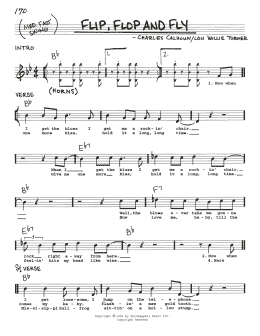 page one of Flip, Flop And Fly (Real Book – Melody, Lyrics & Chords)