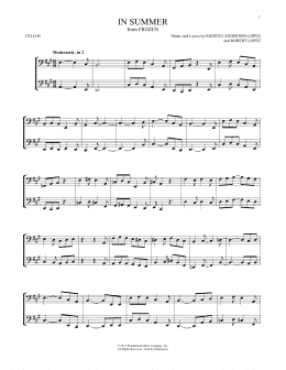 page one of In Summer (from Frozen) (Cello Duet)