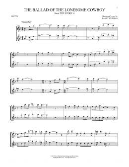 page one of The Ballad Of The Lonesome Cowboy (from Toy Story 4) (Flute Duet)