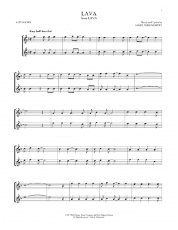 page one of Lava (from Lava) (Alto Sax Duet)