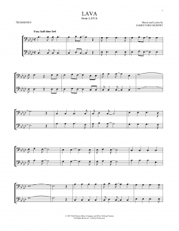 page one of Lava (from Lava) (Trombone Duet)
