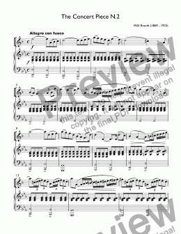 page one of Brandt - The Concert Piece No.2 Eb major (Konzertstück No. 2) for trumpet Bb & piano