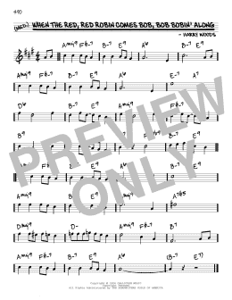 page one of When The Red, Red Robin Comes Bob, Bob Bobbin' Along (Real Book – Melody & Chords)