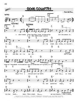 page one of Gone Country (Real Book – Melody, Lyrics & Chords)