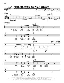 page one of The Keeper Of The Stars (Real Book – Melody, Lyrics & Chords)