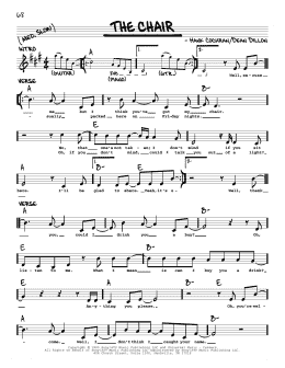 page one of The Chair (Real Book – Melody, Lyrics & Chords)