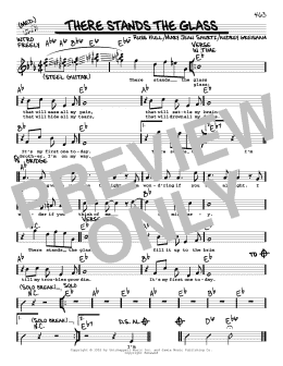 page one of There Stands The Glass (Real Book – Melody, Lyrics & Chords)