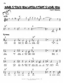 page one of Have I Told You Lately That I Love You (Real Book – Melody, Lyrics & Chords)