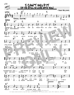 page one of I Can't Help It (If I'm Still In Love With You) (Real Book – Melody, Lyrics & Chords)