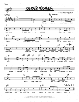 page one of Older Women (Real Book – Melody, Lyrics & Chords)