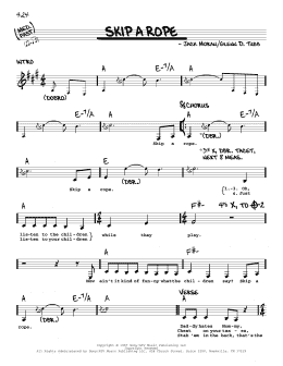 page one of Skip A Rope (Real Book – Melody, Lyrics & Chords)