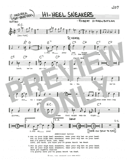 page one of Hi-Heel Sneakers (Real Book – Melody, Lyrics & Chords)