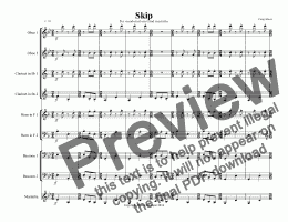 page one of Skip (woodwind octet)