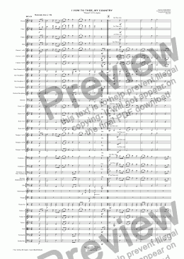 page one of I VOW TO THEE, MY COUNTRY "Thaxted" (1921) Jupiter - Concert Band/Orchestra