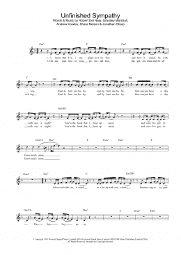 page one of Unfinished Sympathy (Lead Sheet / Fake Book)