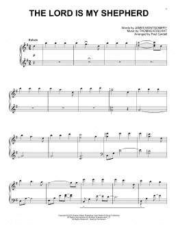 page one of The Lord Is My Shepherd (Piano Solo)