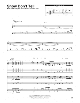 page one of Show Don't Tell (Transcribed Score)