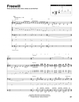 page one of Freewill (Transcribed Score)