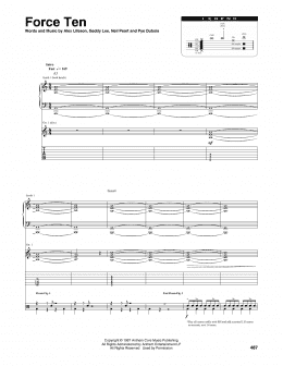 page one of Force Ten (Transcribed Score)
