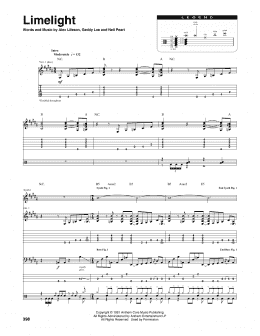 page one of Limelight (Transcribed Score)