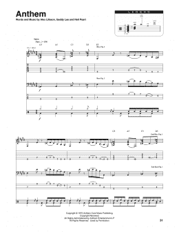 page one of Anthem (Transcribed Score)