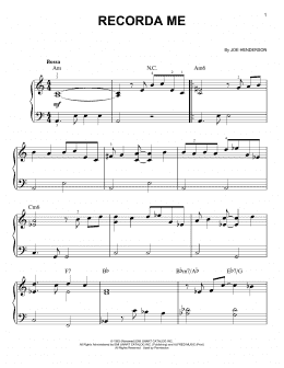 page one of Recorda Me (Very Easy Piano)