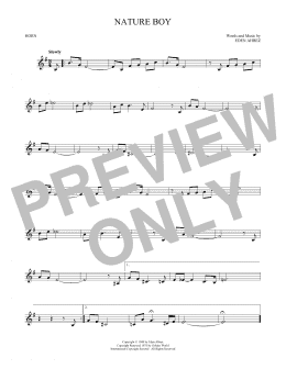 page one of Nature Boy (French Horn Solo)