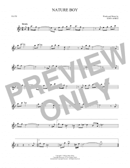 page one of Nature Boy (Flute Solo)
