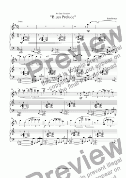 page one of Blues Prelude
