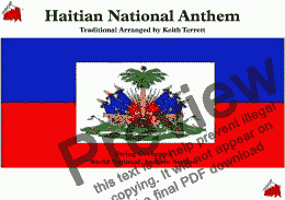 page one of Haitian National Anthem La Dessalinienne for String  Orchestra  MFAO World National Anthem Series.