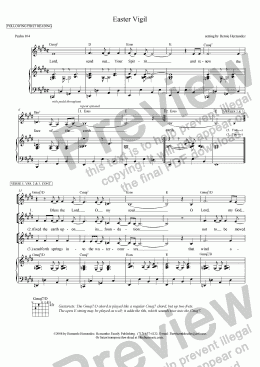 page one of Responsorial Psalm - Easter Vigil: Following Reading 1
