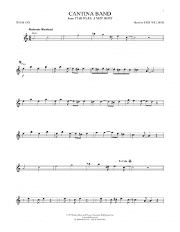 page one of Cantina Band (from Star Wars: A New Hope) (Tenor Sax Solo)