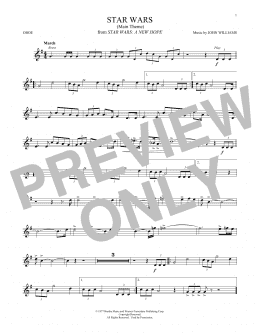 page one of Star Wars (Main Theme) (Oboe Solo)