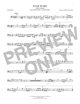 page one of Star Wars (Main Theme) (Trombone Solo)