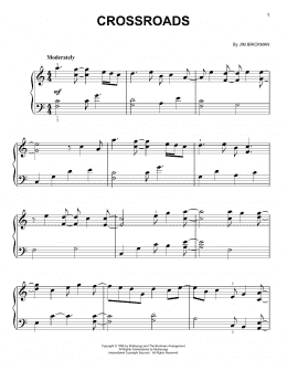 page one of Crossroads (Easy Piano)