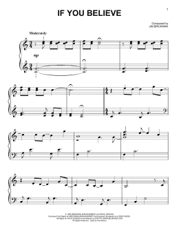 page one of If You Believe (Easy Piano)
