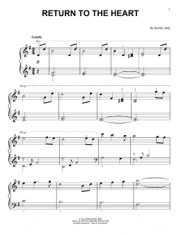 page one of Return To The Heart (Easy Piano)