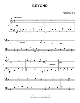 page one of Beyond (Easy Piano)